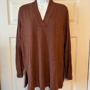 J. Jill Pure Jill Tranquility fleece V-Neck